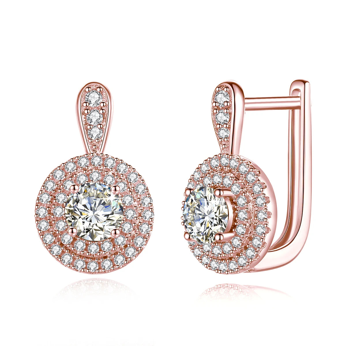 Exclusive 1Ct Moissanite Diamond Stud Earrings - Ornalux