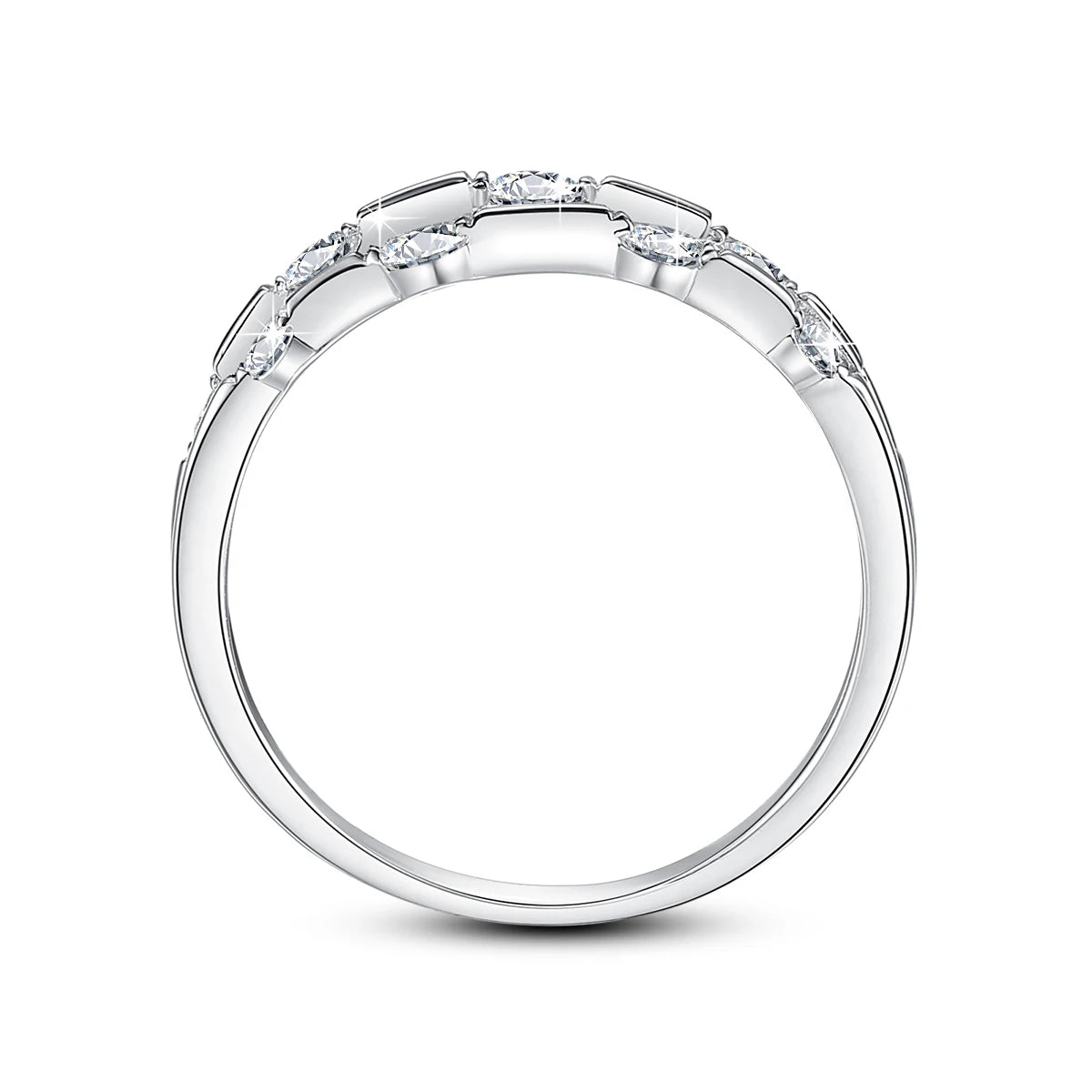 Trending Wedding Band Moissanite Ring - Ornalux