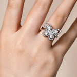 Women's Butterfly Moissanite Ring - Fine Jewelry - Ornalux