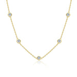 Elegant 3.5mm Moissanite Diamond Necklace - Ornalux