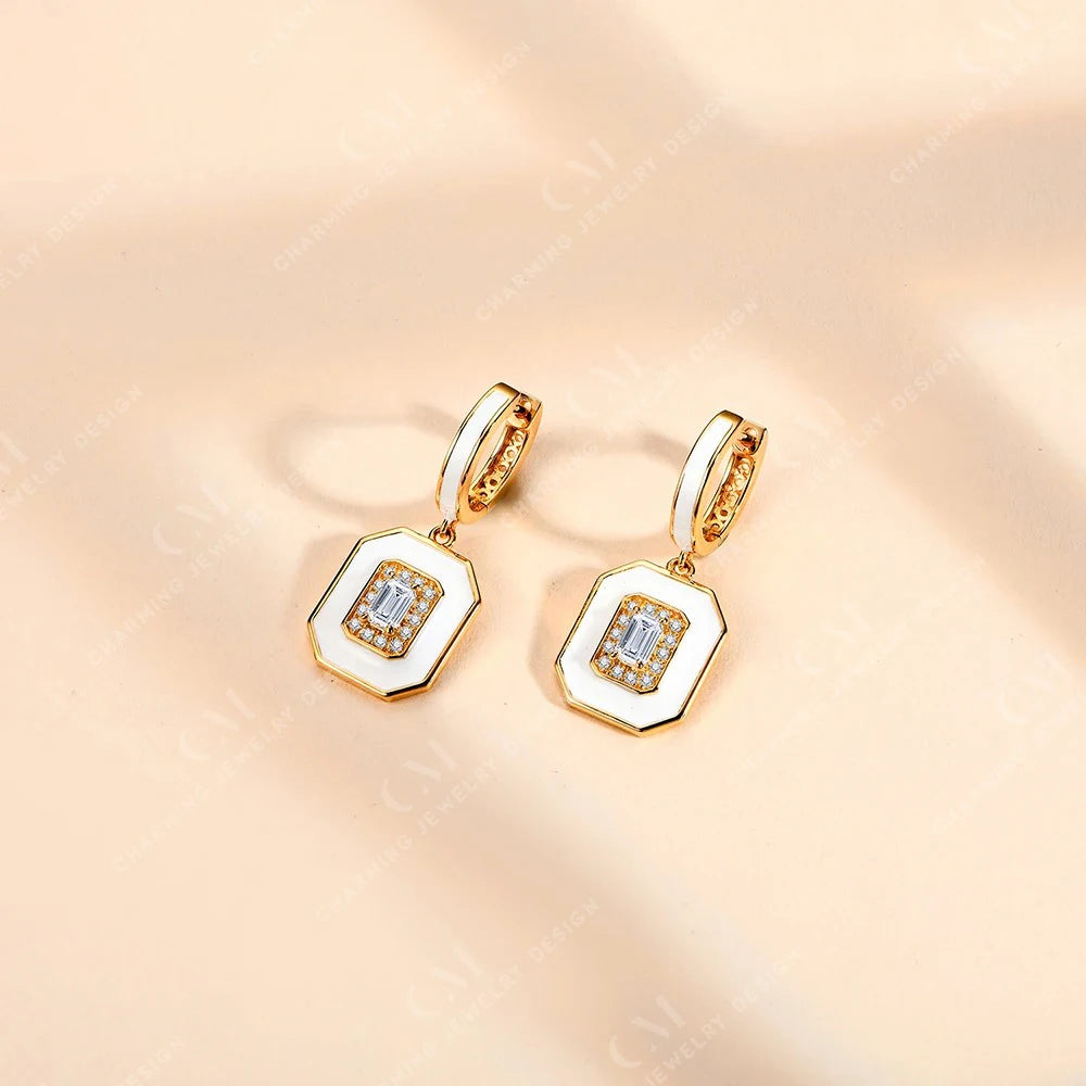 Luxury D VVS1 Moissanite Earrings - Classic Design - Ornalux
