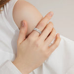 Unisex Moissanite Cuban Link Ring - D Color VVS1 Certified - Ornalux