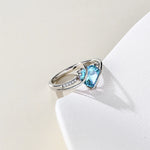 Luxury Heart Ruby Engagement Ring - Fine S925 Silver - Ornalux