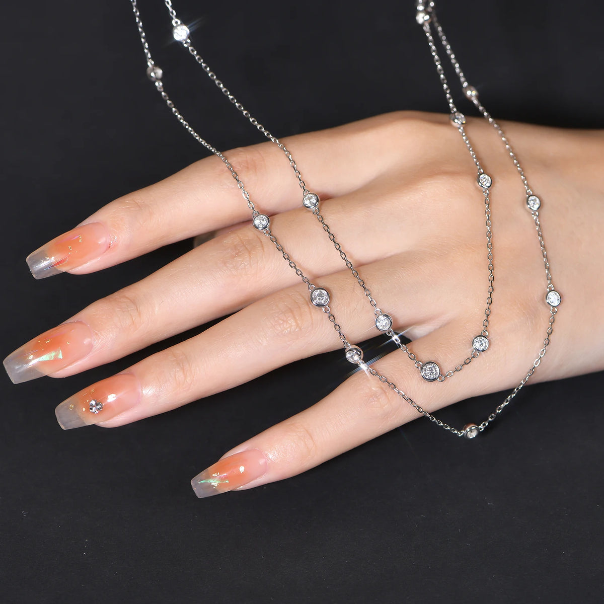 Elegant 3.5mm Moissanite Diamond Necklace - Ornalux