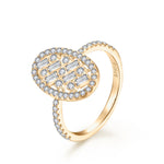 Handmade White Gold Moissanite Engagement Ring for Women - Ornalux