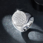 Luxury Moissanite Hip Hop Ring for Men - D Color VVS1 - Ornalux