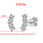 0.6cttw Full Moissanite Stud Earrings - Ornalux