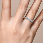 Moissanite Diamond Wedding Band Ring - Jewelry Gifts - Ornalux