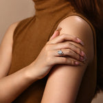 Sparkling Oval Cut Moissanite Diamond Ring - Ornalux