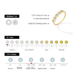 Moissanite Diamond Wedding Band Ring - Jewelry Gifts - Ornalux