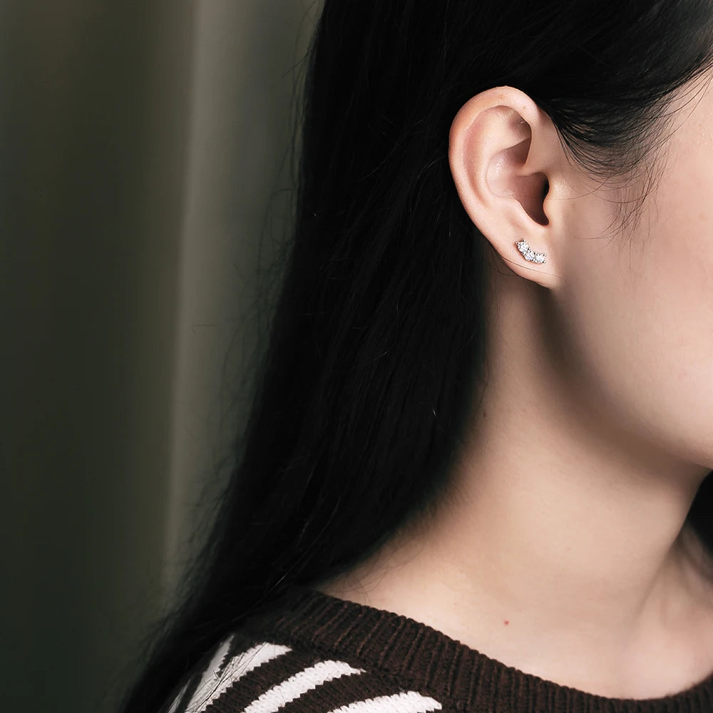 0.6cttw Full Moissanite Stud Earrings - Ornalux