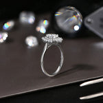 1.77Cttw Pear Cut Moissanite Diamond Ring - 18K Gold Plated - Ornalux