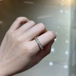 3 Carat All Moissanite Diamond Wedding Ring Band - Ornalux