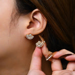 Luxury D VVS1 Color Moissanite Sector Earrings - Ornalux