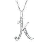 Initial Name Moissanite Pendent Necklace | A-Z Letters - Ornalux