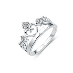 Christmas Moissanite Crown Ring - 3.0MM D VVS Diamond - Ornalux
