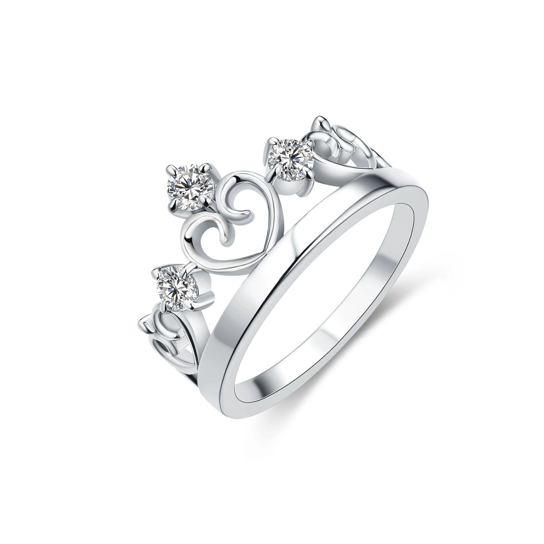Christmas Moissanite Crown Ring - 3.0MM D VVS Diamond - Ornalux