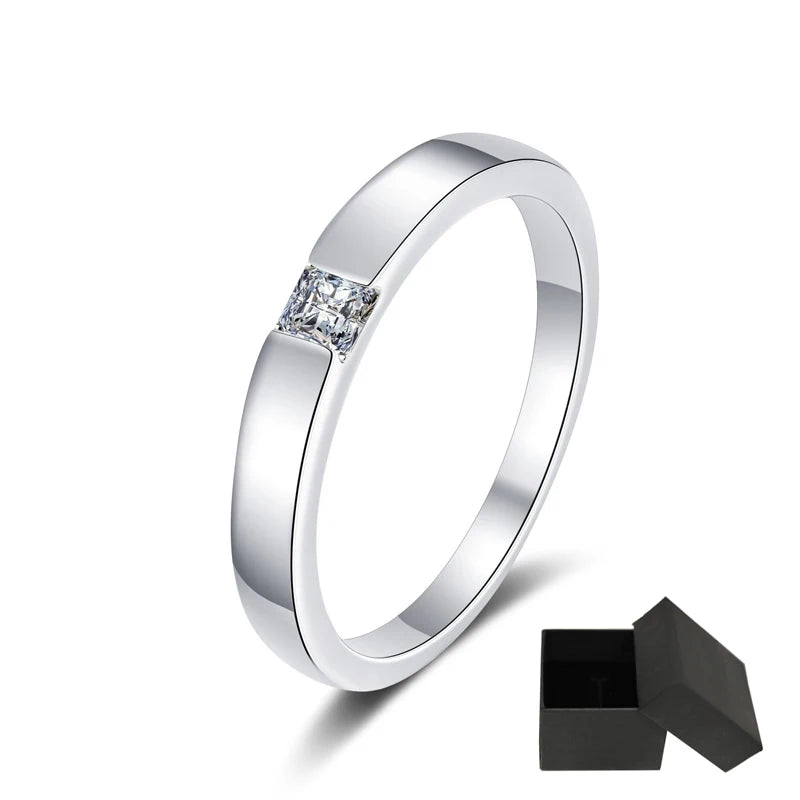 Princess Cut Moissanite Engagement Ring - Ornalux