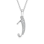 Initial Name Moissanite Pendent Necklace | A-Z Letters - Ornalux