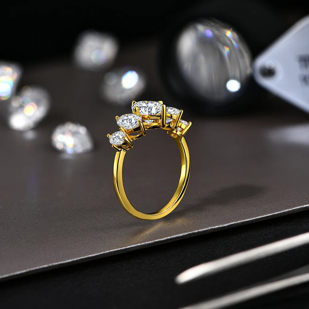 Oval Cut Moissanite Gold Ring - Engagement Wedding Jewelry - Ornalux