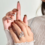 Luxury Butterfly Moissanite Diamond Ring - Ornalux