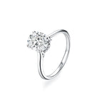 Luxury Oval Cut Moissanite Engagement Ring - Ornalux
