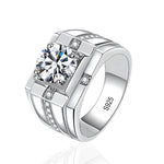 1Ct D VVS1 Moissanite Ring For Men - Luxury Jewelry Gift - Ornalux
