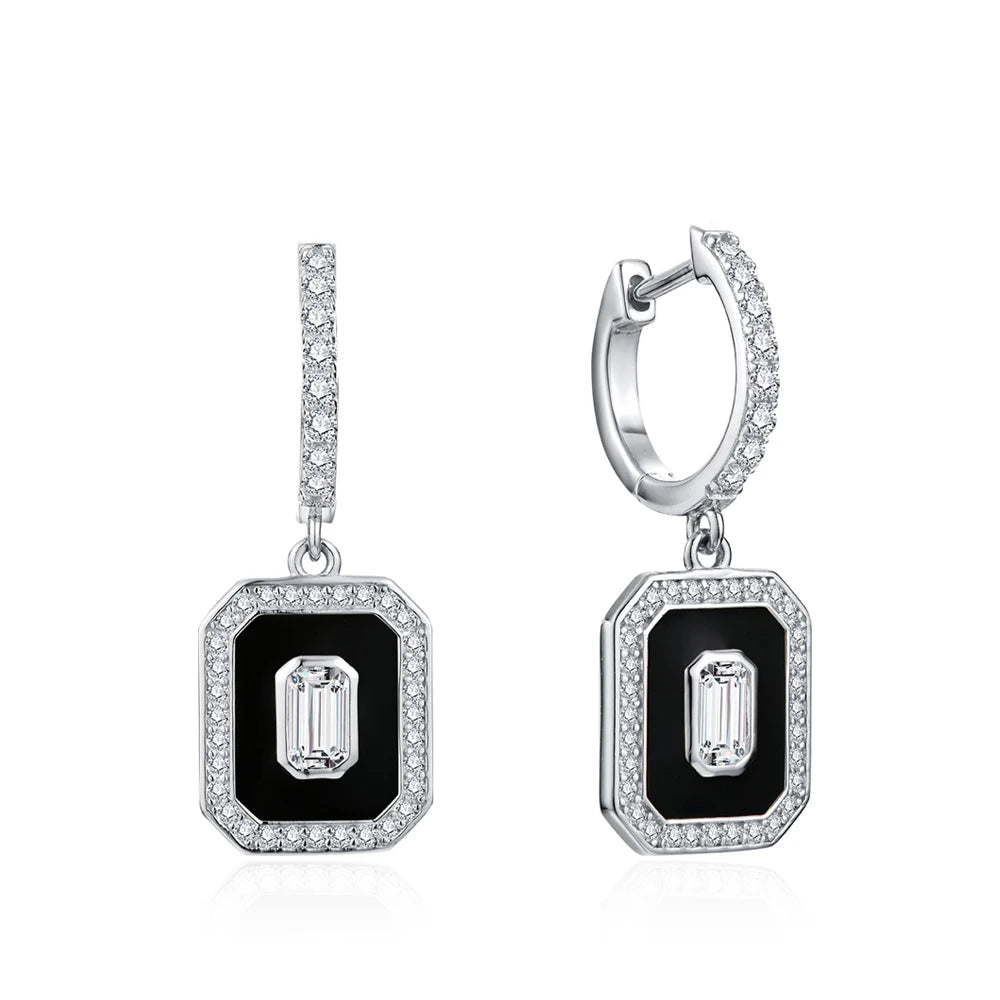 D Color Luxury Moissanite Hoop Earrings - Anniversary Gift - Ornalux