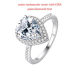 Luxury 3CT Pear Cut Moissanite Engagement Ring - Ornalux