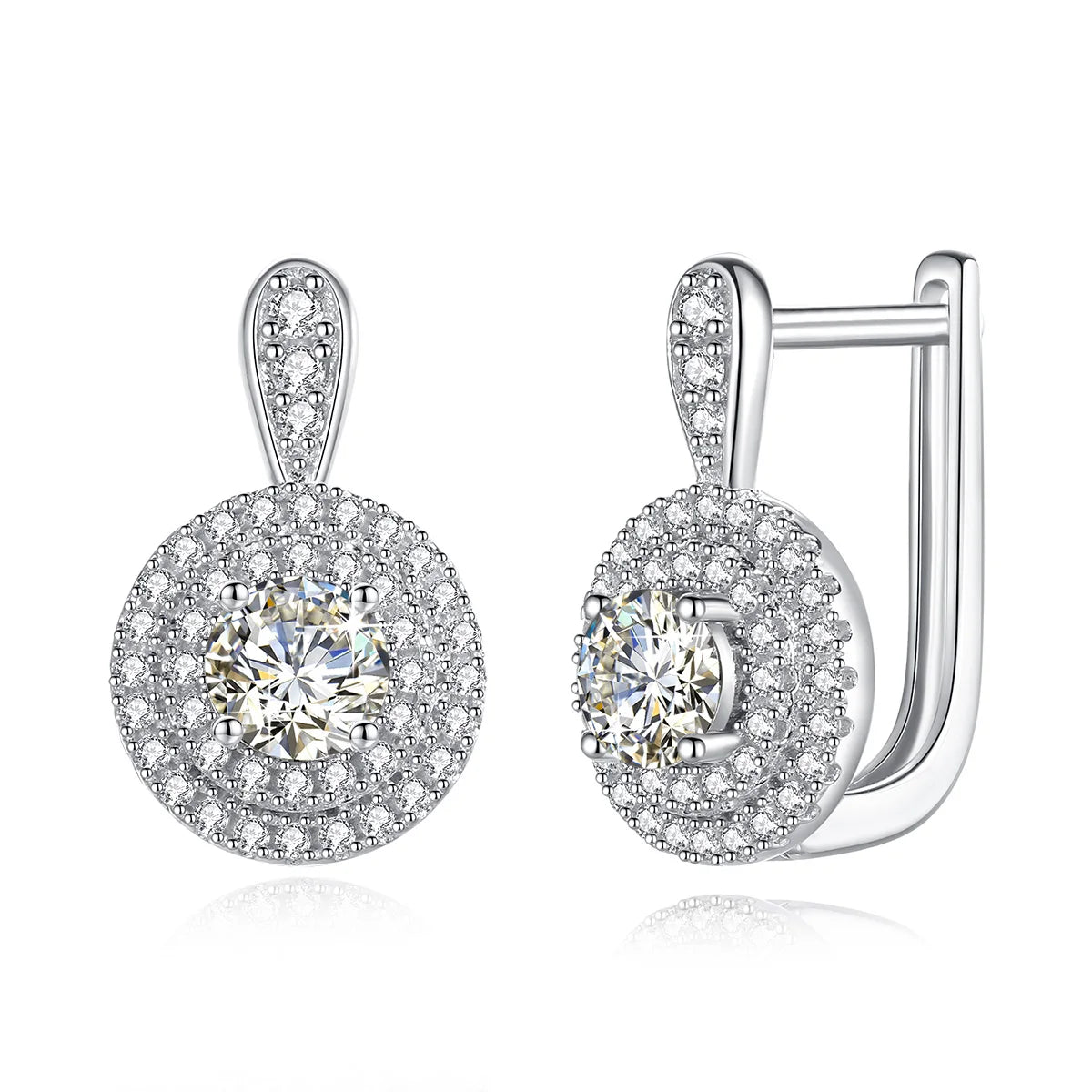 Exclusive 1Ct Moissanite Diamond Stud Earrings - Ornalux