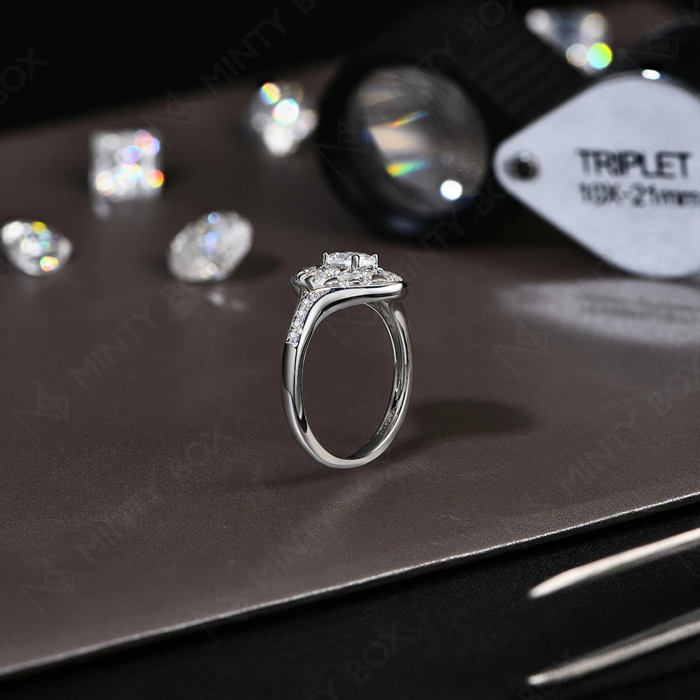 Luxury Oval 2.14Cttw Moissanite Engagement Ring - Ornalux