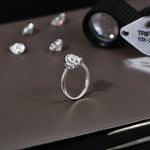 Sparkling Oval Cut Moissanite Diamond Ring - Ornalux