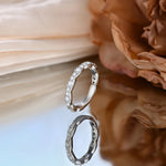 Fashion Moissanite Wedding Band Ring - S925 Silver - Ornalux