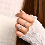 Moissanite Wedding Jewelry Band - Multi Colors - Ornalux