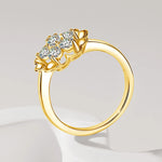 Luxury Flower Moissanite Ring - Valentines Day Gift - Ornalux