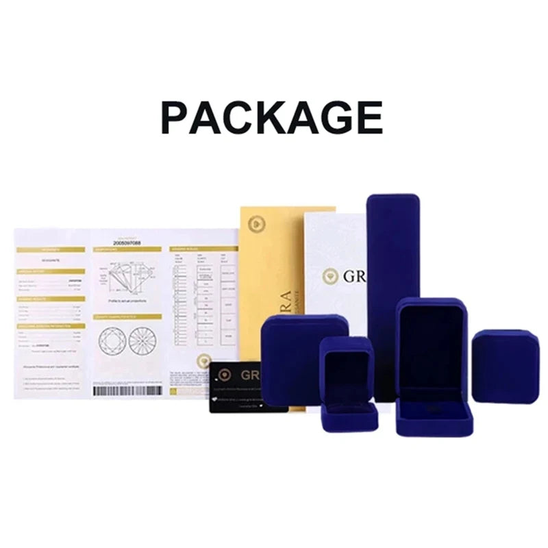 3 Carat All Moissanite Diamond Wedding Ring Band - Ornalux