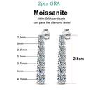 4CTTW Real Moissanite Drop Earrings - Long Tassel Dangle - Ornalux