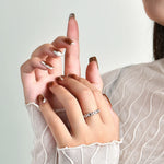 Moissanite Christmas Ring 925 Silver Gold Plated - Ornalux