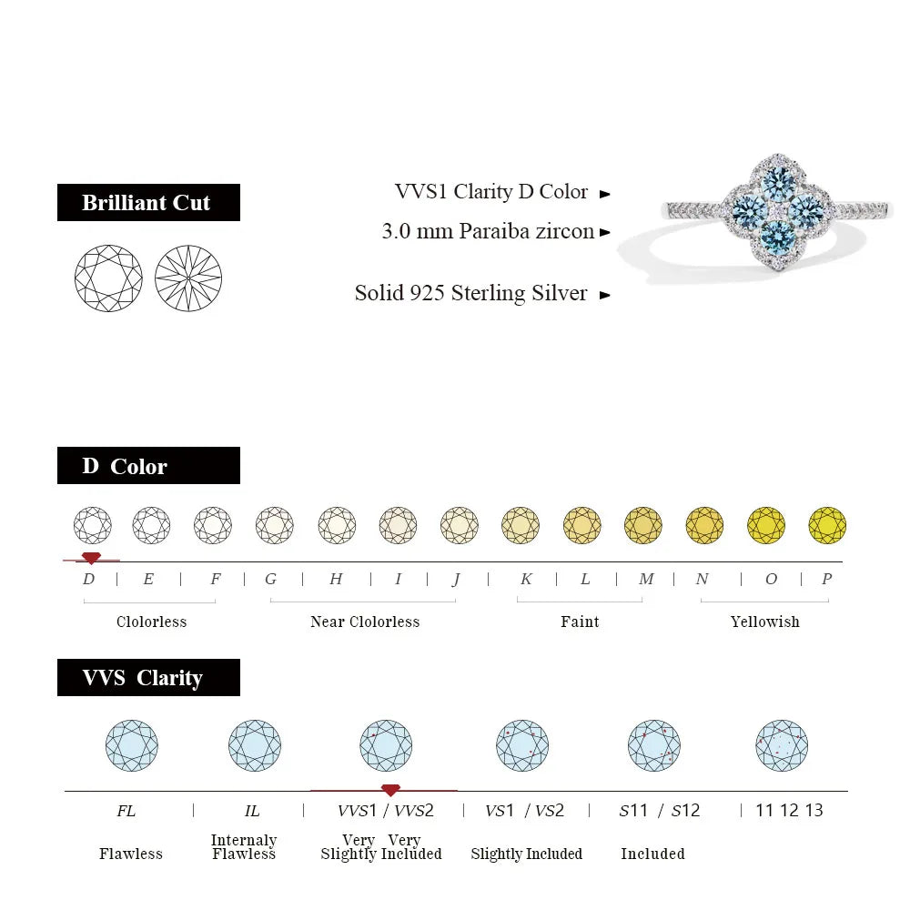 Classic Moissanite Rings for Women - D Color VVS1 - Ornalux
