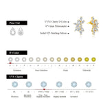 Luxury Solid Gold Moissanite Stud Earrings - Wedding Party - Ornalux