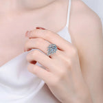 3Ct Luxury Moissanite Engagement Ring - Ornalux