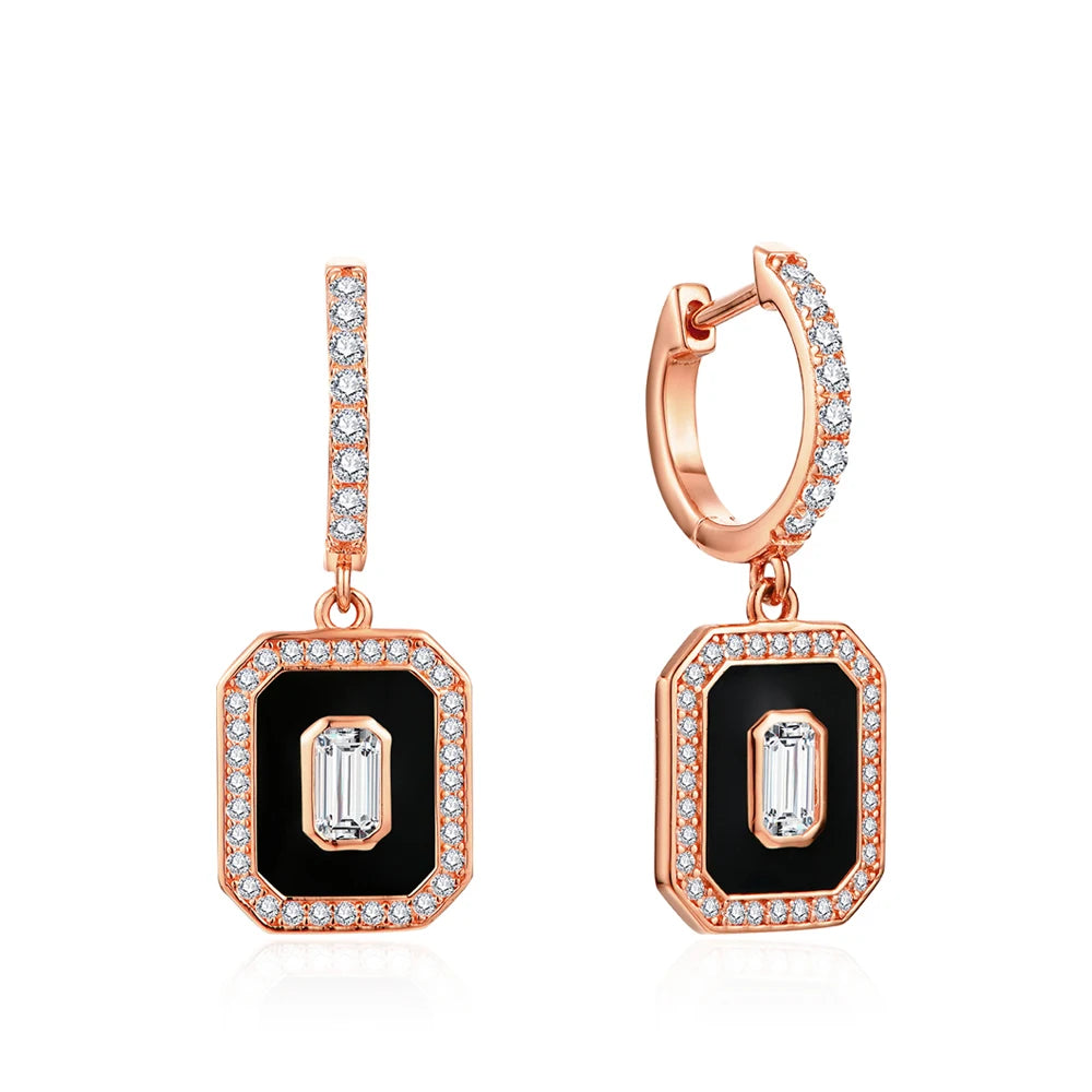 D Color Luxury Moissanite Hoop Earrings - Anniversary Gift - Ornalux