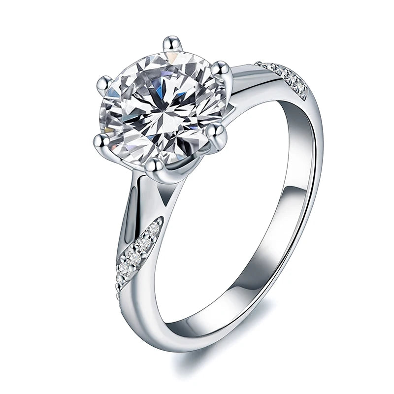 3CT Classic Moissanite Engagement Ring - Fine Jewelry - Ornalux