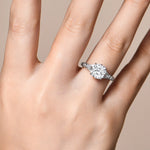 Cushion Cut 2.5CT Moissanite Engagement Ring - Ornalux
