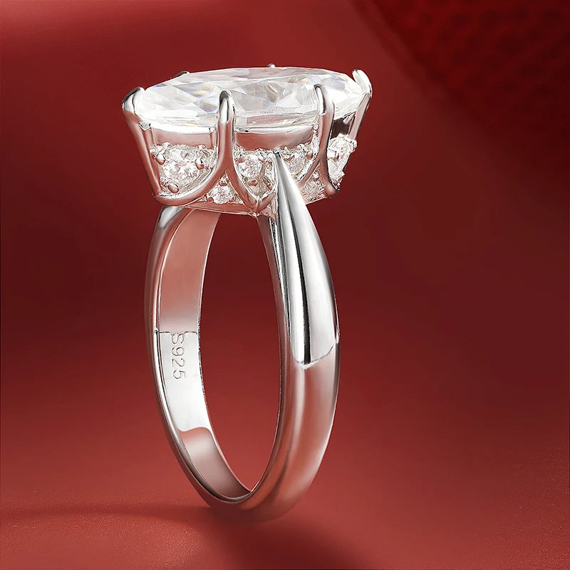 3 Carat Marquise Moissanite Cut Engagement Ring - Ornalux