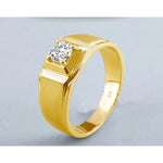 Luxury Certified Moissanite Men's Ring - 925 Silver - Ornalux