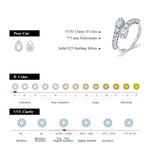 Snake Shape Moissanite Wedding Ring - Pear Cut - Ornalux