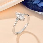 1Ct Marquise Cut Moissanite Ring - Anniversary Jewelry - Ornalux