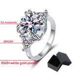 Luxury 5Ct D Color Moissanite Ring - Ornalux