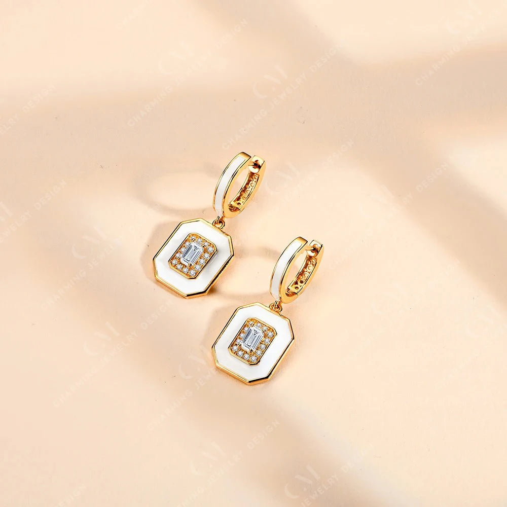 Luxury D VVS1 Moissanite Earrings - Classic Design - Ornalux